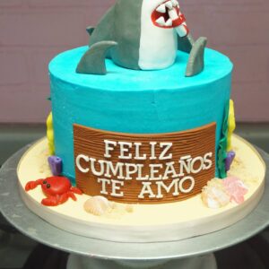 Pastel de Animales del mar con nombre