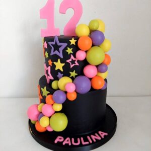 Pastel de estilo neon