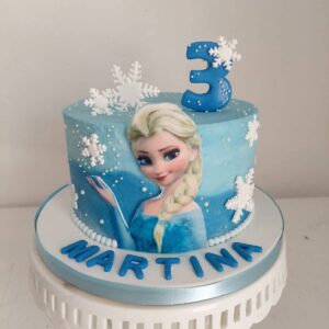 Pastel de Elsa de Frozen
