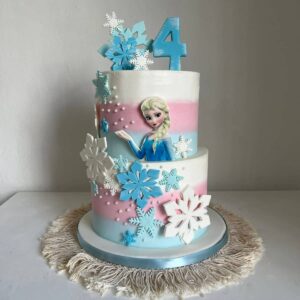 Pastel de Elsa de Frozen